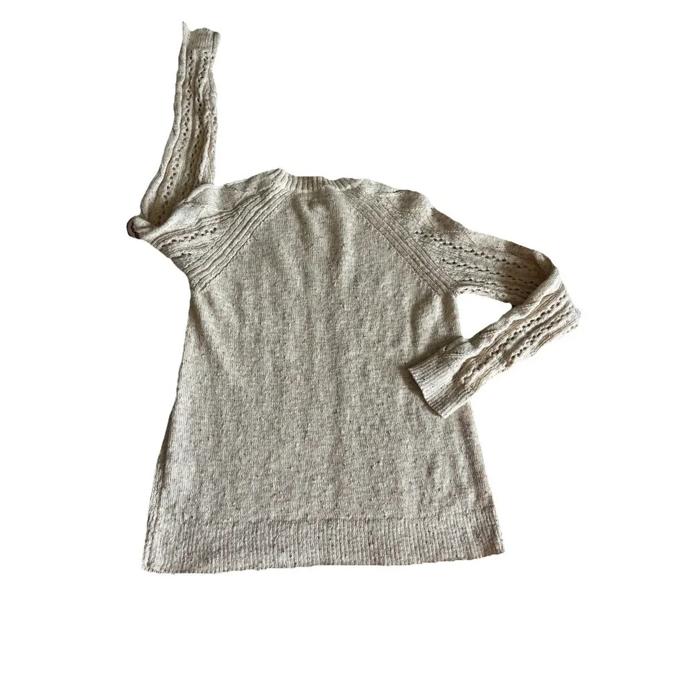 Spartina 449 Shelby Neutral Blush Lightweight Pullover Sweater Size Small